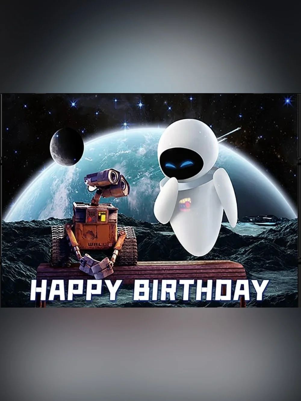 Disney WALL·E and EVE Space Happy Birthday Banners & Cupcake Toppers